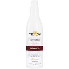 Alfaparf Milano Yellow Nutritive je hydratační šampon pro suché a poškozené vlasy, zabraňuje lámavosti, 500ml