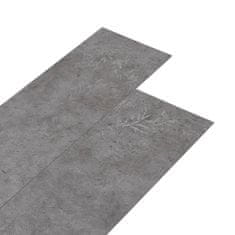 Greatstore Samolepicí podlahová krytina PVC 5,21 m2 2 mm betonově šedá