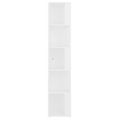 Greatstore Rohová skříňka bílá 33 x 33 x 164,5 cm dřevotříska