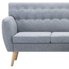 Greatstore Rohová sedačka textilní čalounění 171,5x138x81,5 cm světle šedá