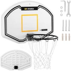 Gymrex Basketbalový koš s obručí pro montáž na stěnu,s deskou, 61x91 cm