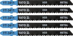 YATO List pilový do přímočaré pily 100 mm na kov TPI8 5 ks