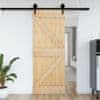 Posuvné dveře 70 x 210 cm masivní borové dřevo