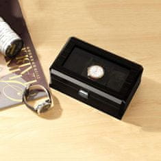 Northix Elegantní krabička na hodinky - Místo pro 3 hodinky 