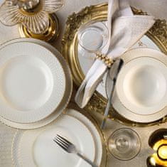 ASIR GROUP ASIR Porcelánová jídelní souprava 18 ks GOLD bílá zlatá