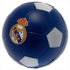 FotbalFans Antistresový Míček Real Madrid FC, Modro-Bílý, Velikost 6 cm