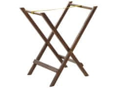 Beliani Zahradní stolek z akáciového dřeva tmavé dřevo AMANTEA