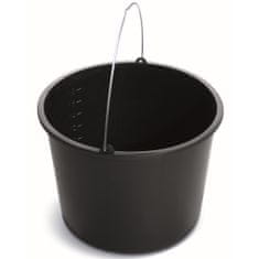 botle Stavební kbelík kbelík na maltu kbelík na maltu 20 L staveništní kbelík na omítku 36,5 cm kbelík na cement černý kbelík kbelík na vodu
