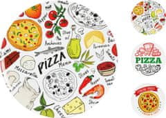 EXCELLENT Pizza talíř 33 cm design PIZZA zelená