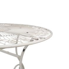 Clayre & Eef kovový zahradní bistro stolek 101x77 cm