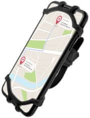 Silikonový držák mobilního telefonu na kolo Bikee, černý FIXBI-BK