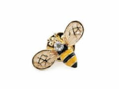 Kraftika 1ks zlatá včelka brož / odznak pes, včela