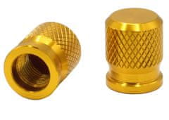 SEFIS CNC čepičky ventilků na motorku zlatá