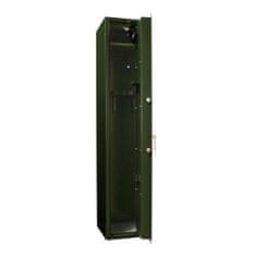 Montana 5 skříň na zbraně zelená Z2 | Trezorový zámek na klíč | 30 x 145 x 40 cm