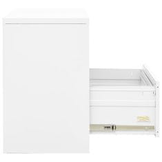 shumee Kancelářská skříň bílá 90 x 46 x 72,5 cm ocel