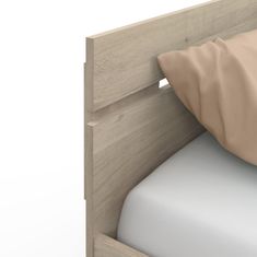 IDEA nábytek Multifunkční postel 140x200 MICHIGAN dub