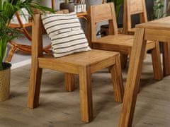 Beliani Sada 2 zahradních židlí z akáciového dřeva LIVORNO