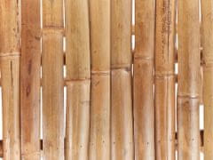 Beliani Zahradní bambusové lehátko světlé dřevo/ krémové LIGURE